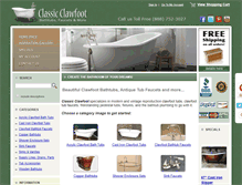 Tablet Screenshot of classicclawfoottubs.com